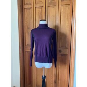 Catherine Malandrino Purple Turtleneck Sweater, Size S